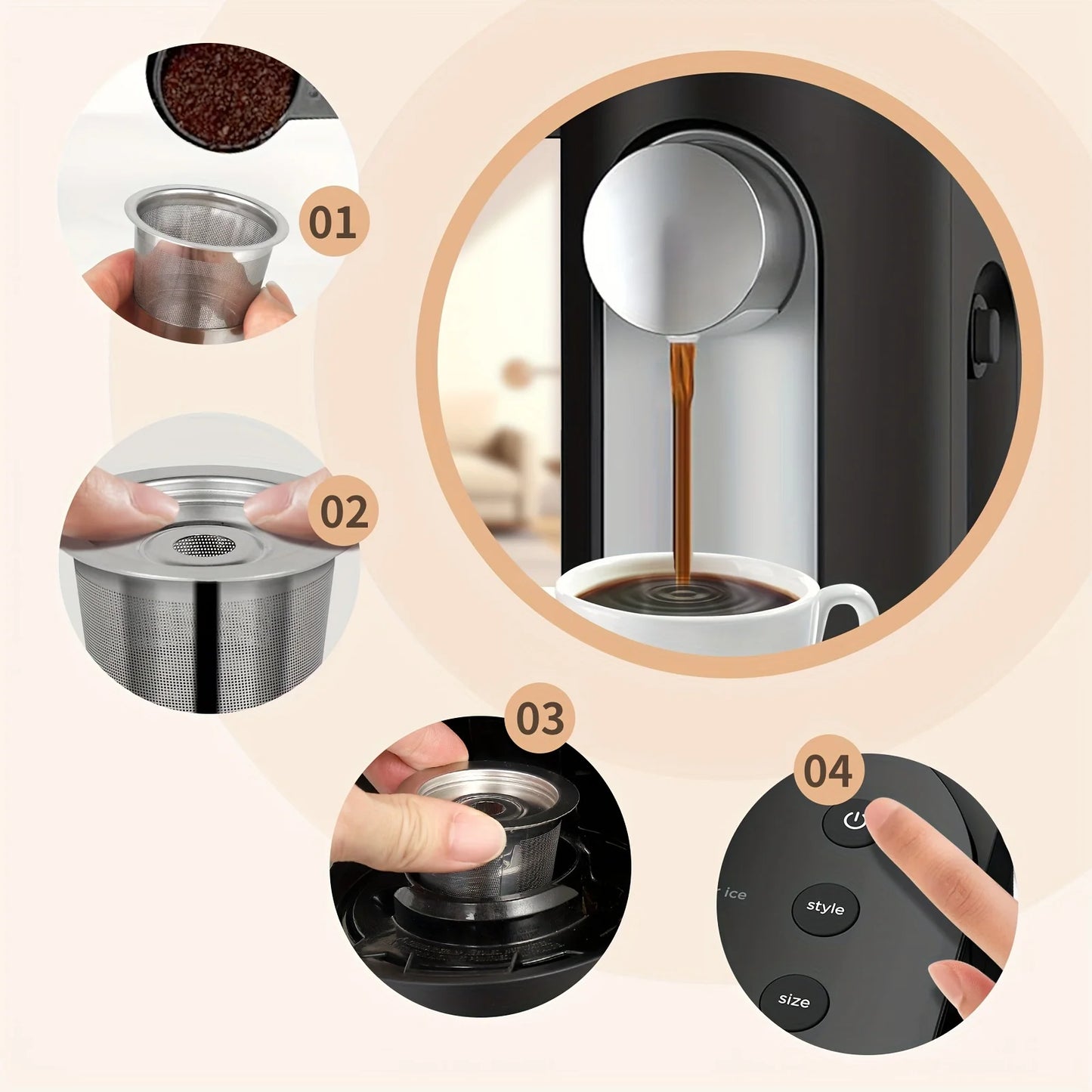 Stainless Reusable Coffee Pods